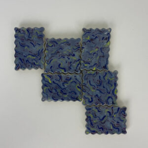 Postage Stamp Magnets, Set of 6